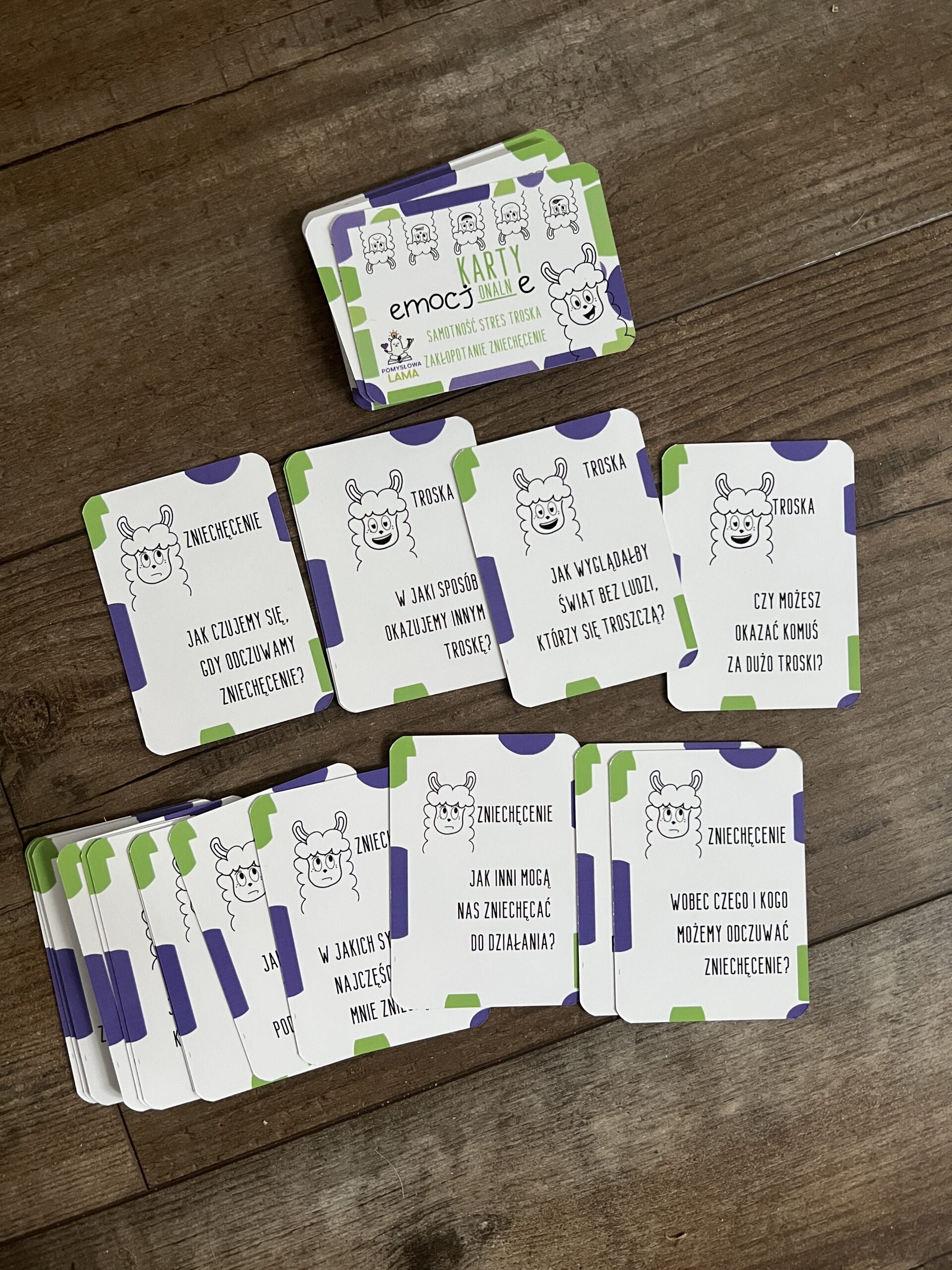 Karty Emocjonalne - Samotność Stres Troska Zakłopotanie Zniechęcenie - obrazek 2